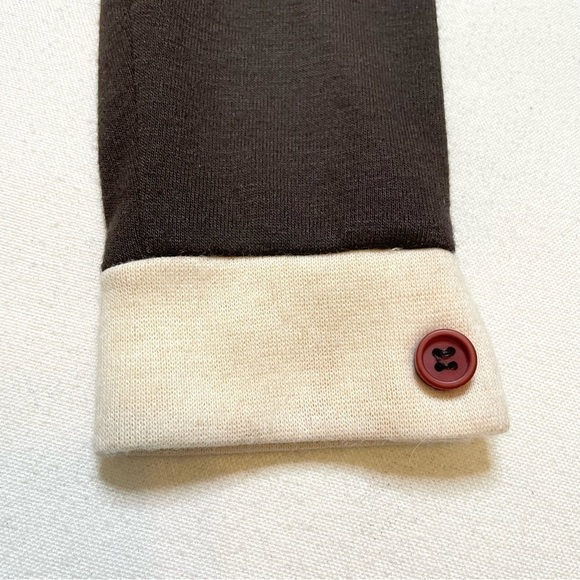 VTG Classic long sleeve brown button close long sleeve dress XS - Picture 5 of 16